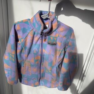 Columbia Kids' Lavender and Peach Fleece Jacket